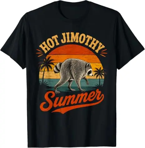 Hot Raccoon Jimothy Summer Viral Raccoon Seattle Lustiges Trash Panda T-Shirt Y2k Vintage Niedliches Tier-Print Grafik-Spruch-T-Shirt Geschenk – Detail 9