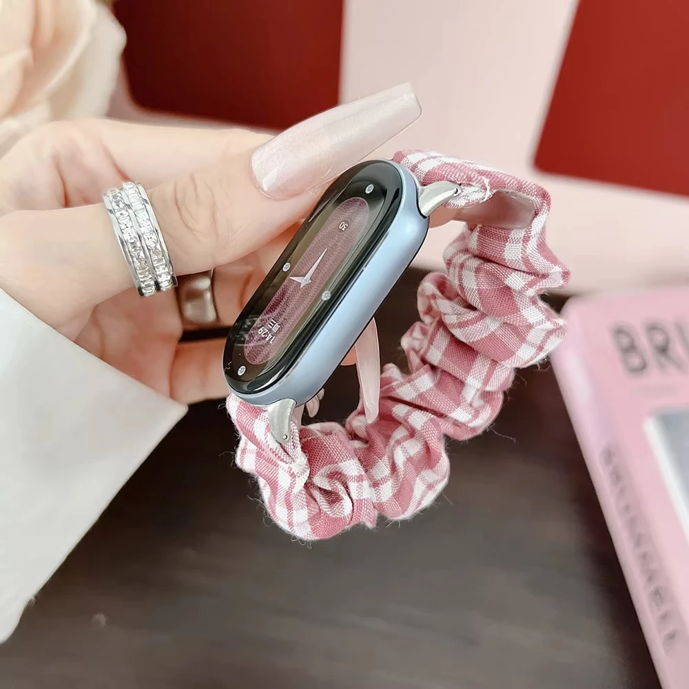 Elastic Nylon Strap For Xiaomi Mi Band10 9 8 7 6 Interchangeable Bracelet Mi Band 5 correa Wristband Breathable Belt For Mi Band