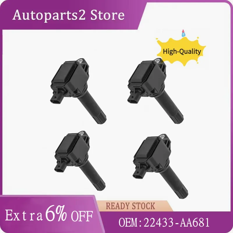 1Pc/4Pcs 22433-AA681 22433-AA682 Ignition Coil For SCION FR-S Subaru BRZ IMPREZA XV FORESTER 2.0L LEGACY OUTBACK 2.5L 2013-2016