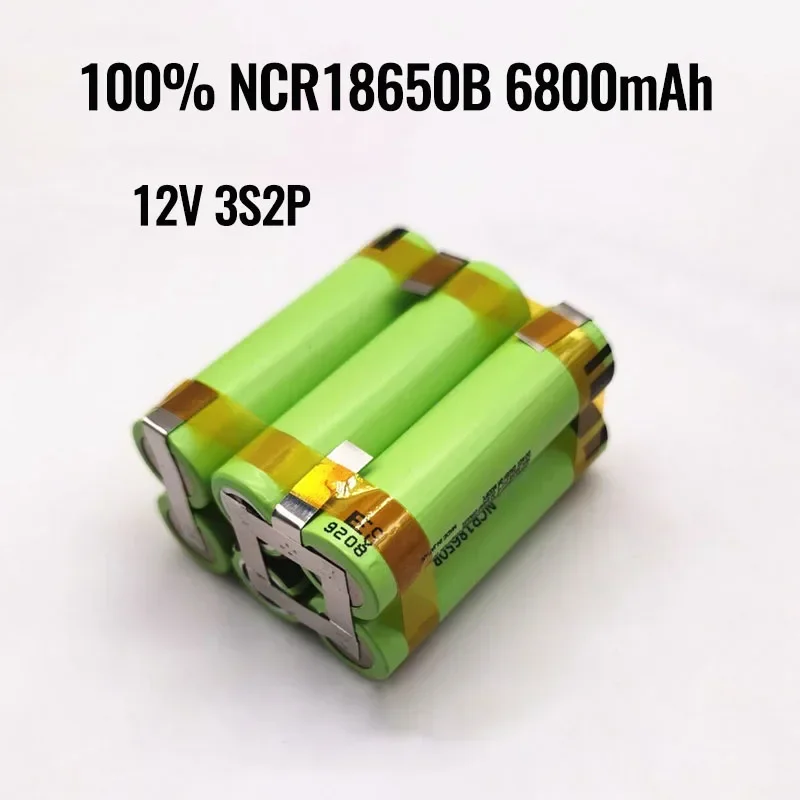 New original 3s1p 3s2p 4s2p 5s2p 12V 16.8v 21V 25V battery pack ncr18650b 20A Shura screwdriver battery discharge current