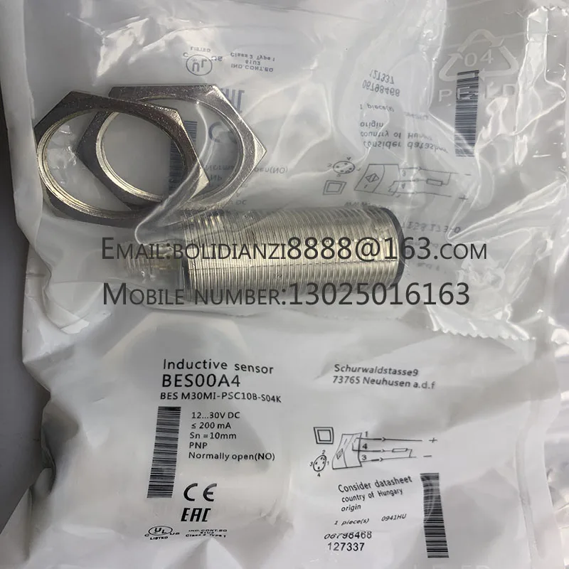 

The brand-new original sensor BES00A4 BES M30MI-PSC10B-S04K warranty for one year in stock