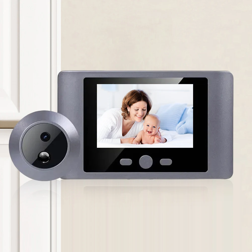 Mini Peephole Smart Wireless Door Viewer Camera IR Night Vision Front Door Peephole Camera 2.8 Inch Digital Door Viewer 2000mAh