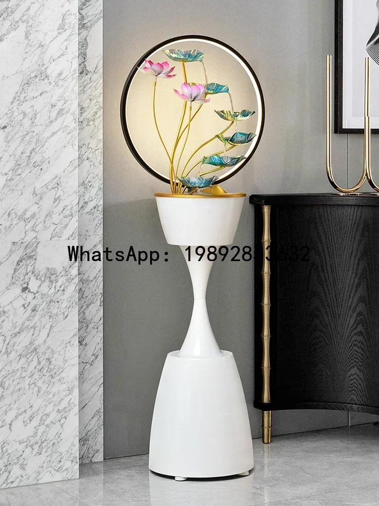 b4+  Light Luxury Style Living Room Flowing Water Ornament Circulating Water Fountain Fairy Garden
