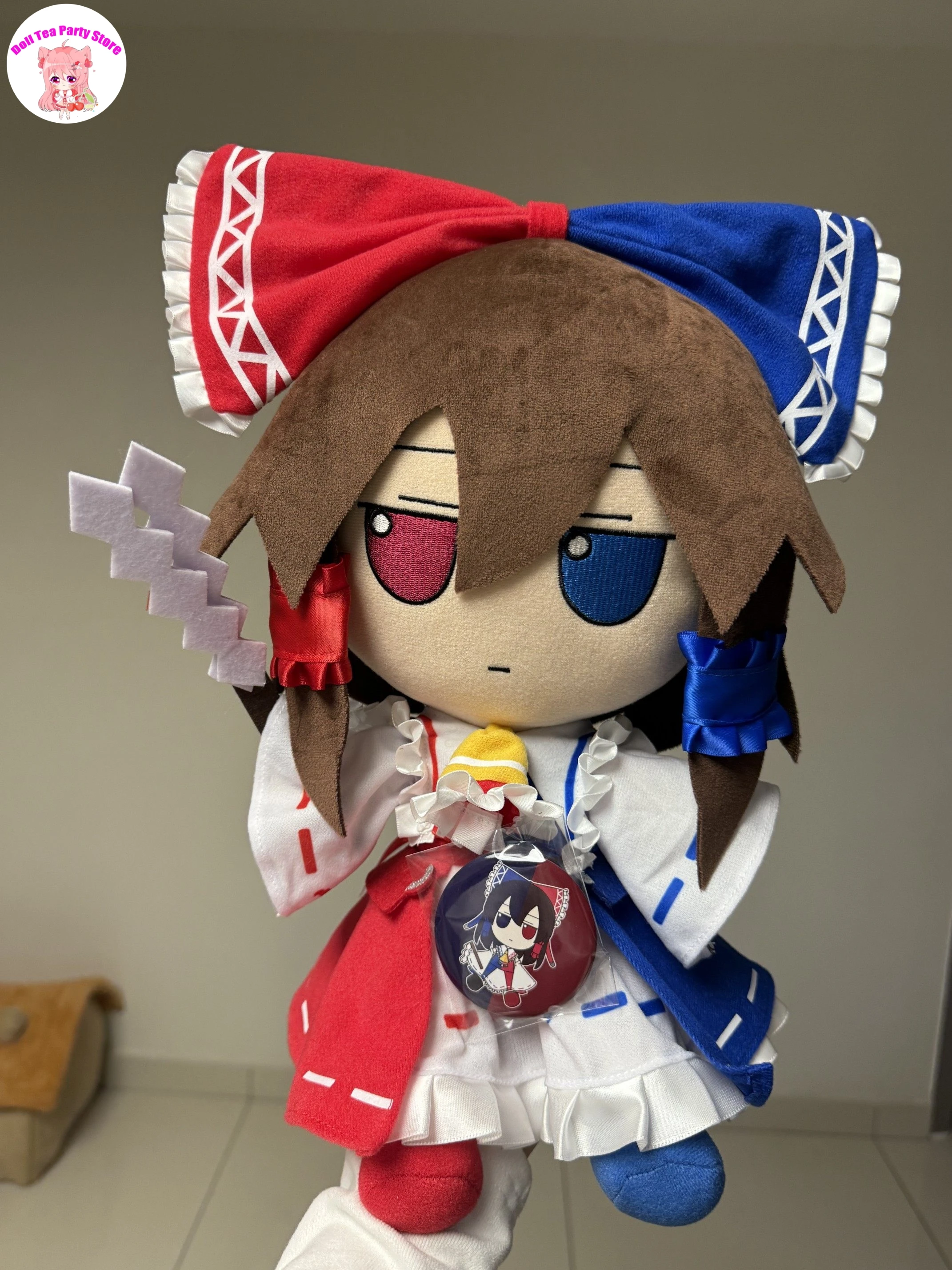 30CM Cute Fumo Girl Doll Anime Touhou Project Hakurei Reimu Figure Plush Toy Kawaii Idol Plushies Stuffed Pillow Halloween Gifts