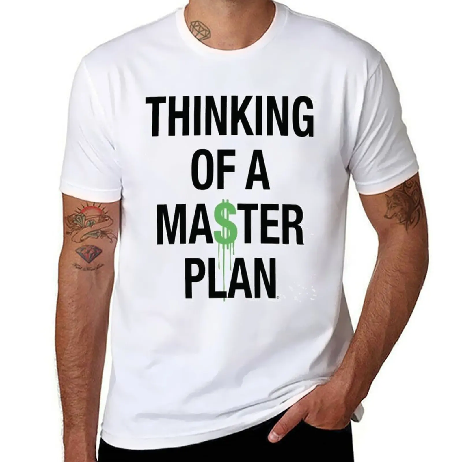 Thinking Of A Master Plan T-Shirt funny t shirts cotton man graphic t shirt T-Shirt