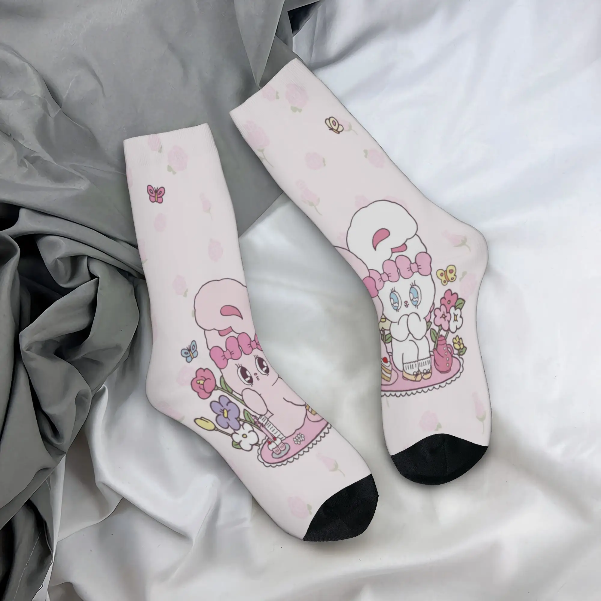 Esther Bunny cartoon rabbit Socks Merchandise For Men Women  Middle Tube Socks Cute Birthday Present
