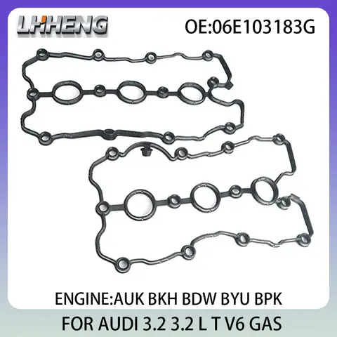 엔진 밸브 커버 가스켓 아우디 A4 A6 A8 3.2L 3.2 L T V6 가솔린 04-10 AUK BKH BDW BYU BPK 06E103483G 11106000 06E103183G