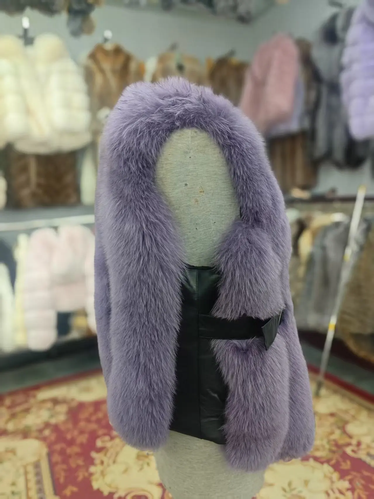 Veste mi-longue en fourrure véritable, nouvelle collection automne-hiver, gilet chaud en fourrure de renard naturelle de haute qualité, offre spéciale