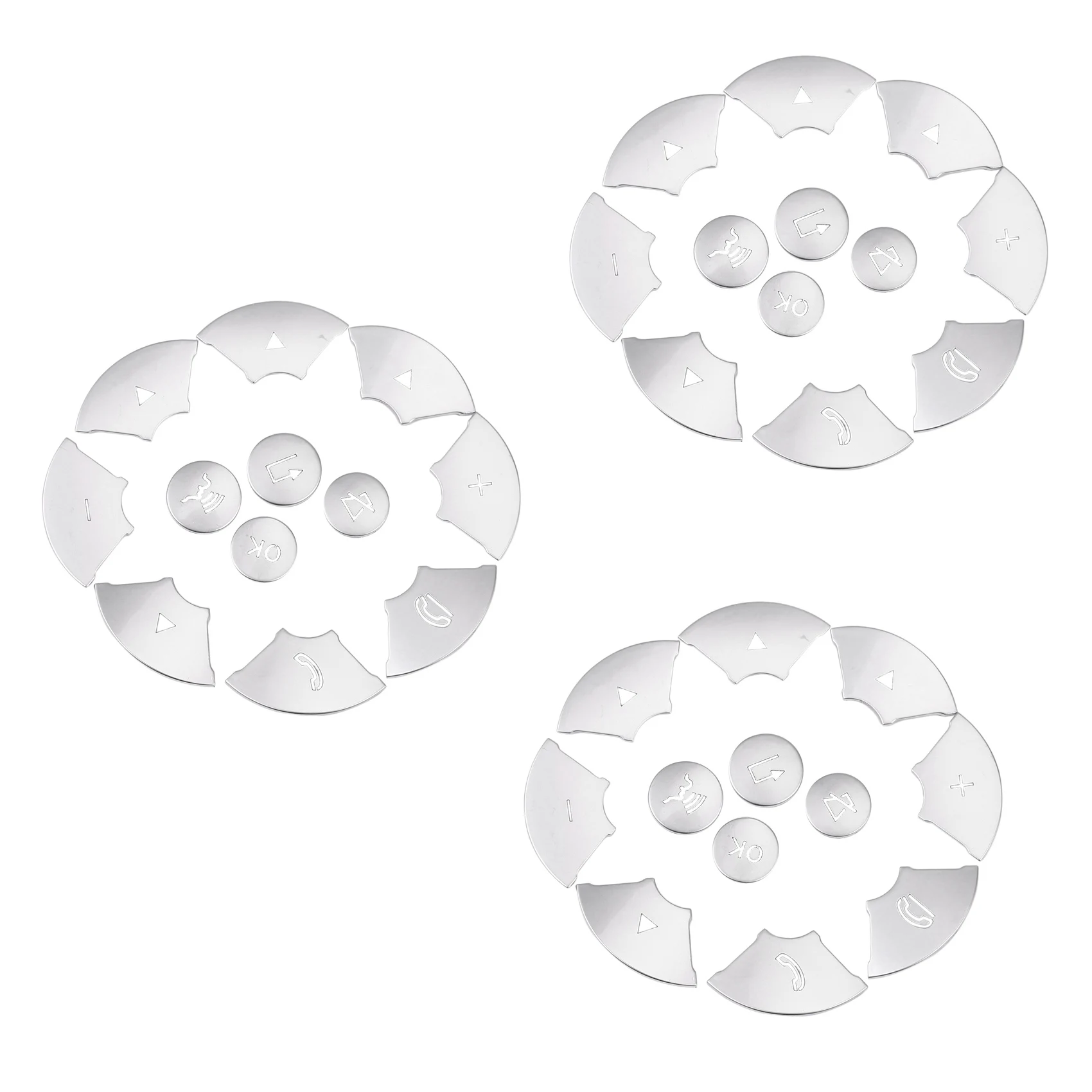 36 قطعة عجلة القيادة الداخلية للسيارة زر التبديل غطاء الكسوة ملصق لمرسيدس بنز C E S الفئة W204 W212 W221 GLK #4