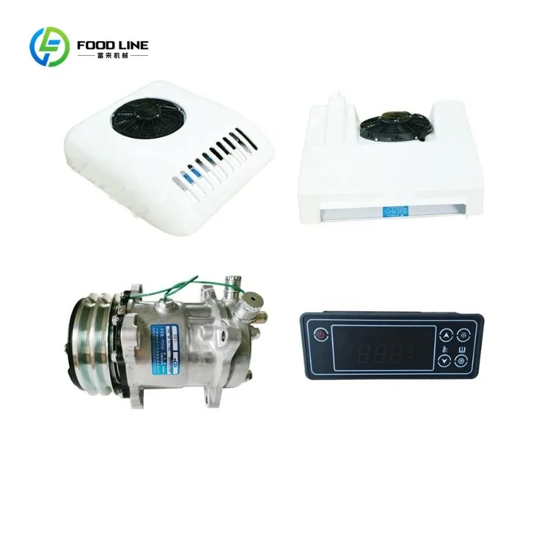 Customized New DC12V/24V HT-200T Condenser Refrigeration Unit with R404A for Van