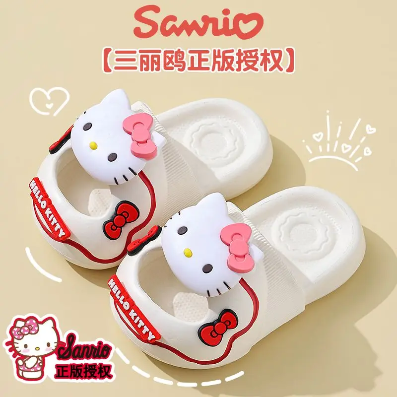 Cute Cartoon Sanrioed Kuromi My Melody Cinnamoroll Hellokitty Summer Children's Slippers Non Slip Bathroom Shower Head Cool Mop