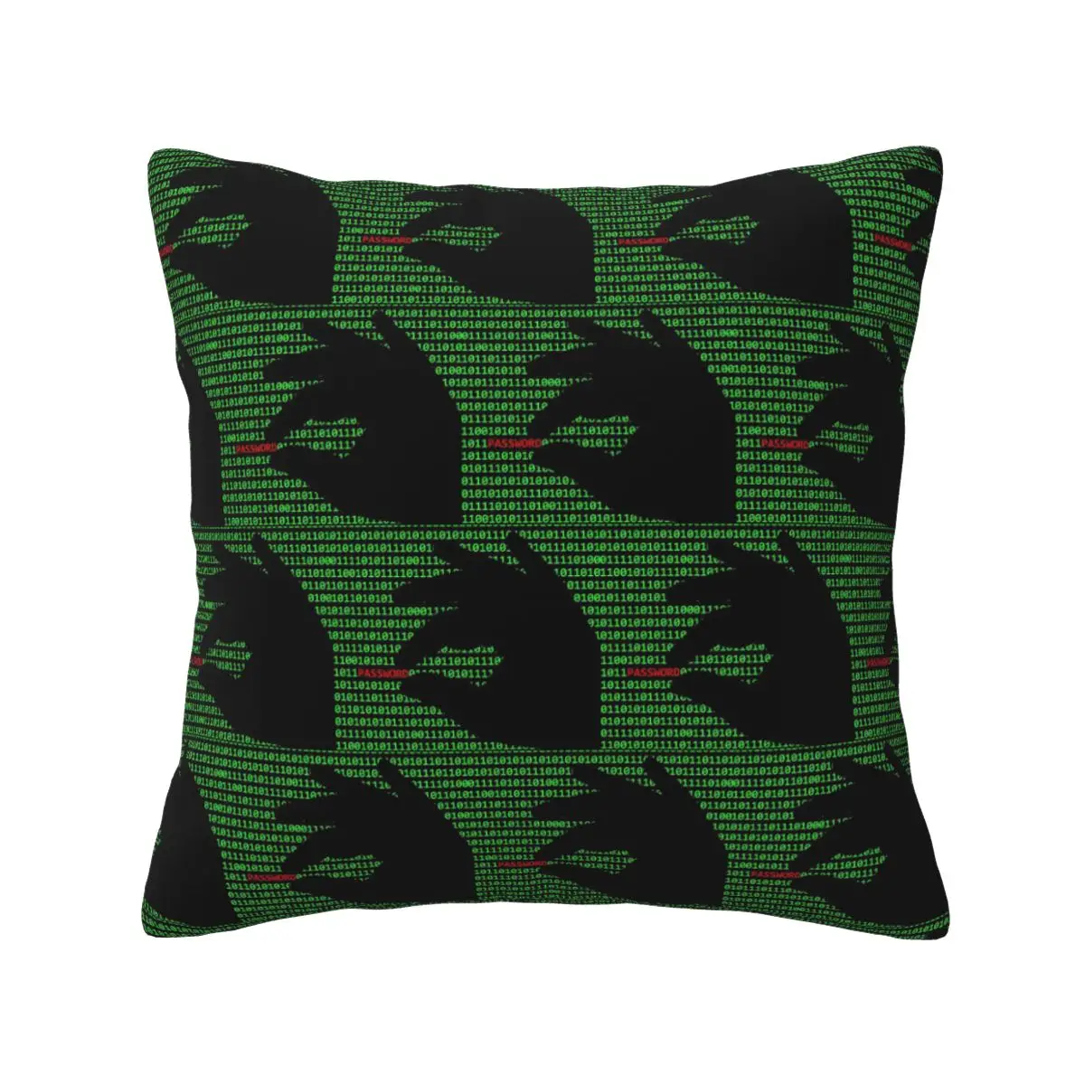 Hacker Code Binary Code Geek Science Computer Square Pillowcase Pillow Cover Cushion Decor Comfort Throw Pillow for Home Bedroom