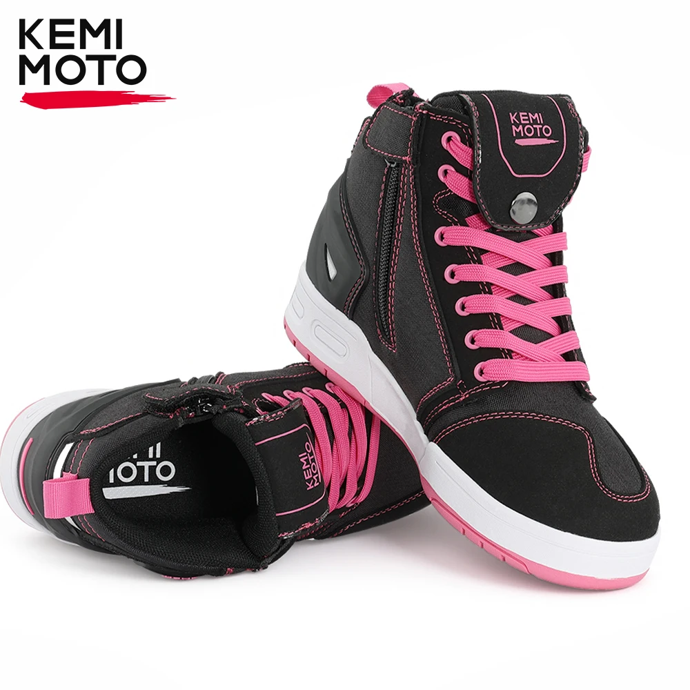 

KEMIMOTO Casual Motorcycle Shoes Women’s Riding Boots Ankle Guard Breathable for Daily Wear for Outdoor Motobike Cycling