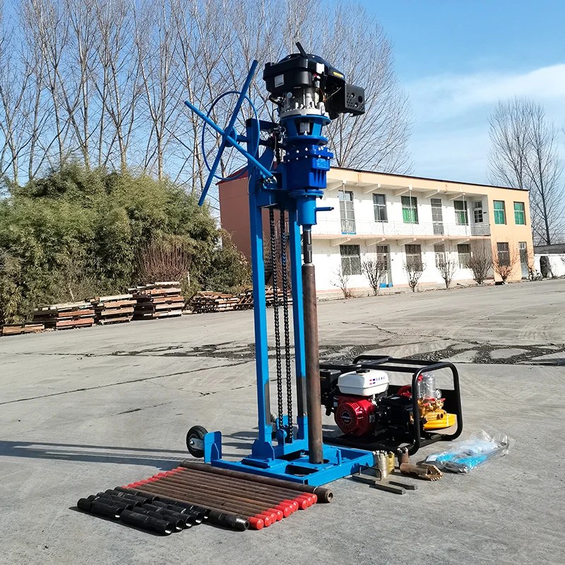 Best sale customized SPT equipment portable rock soil testing drilling rig machine with drill pipe