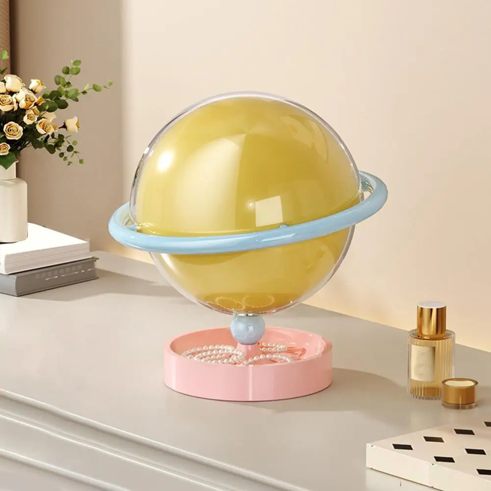 Storage Box Spherical Candy Container with Two-layer Storage Design Organizer for Bedroom Living Room