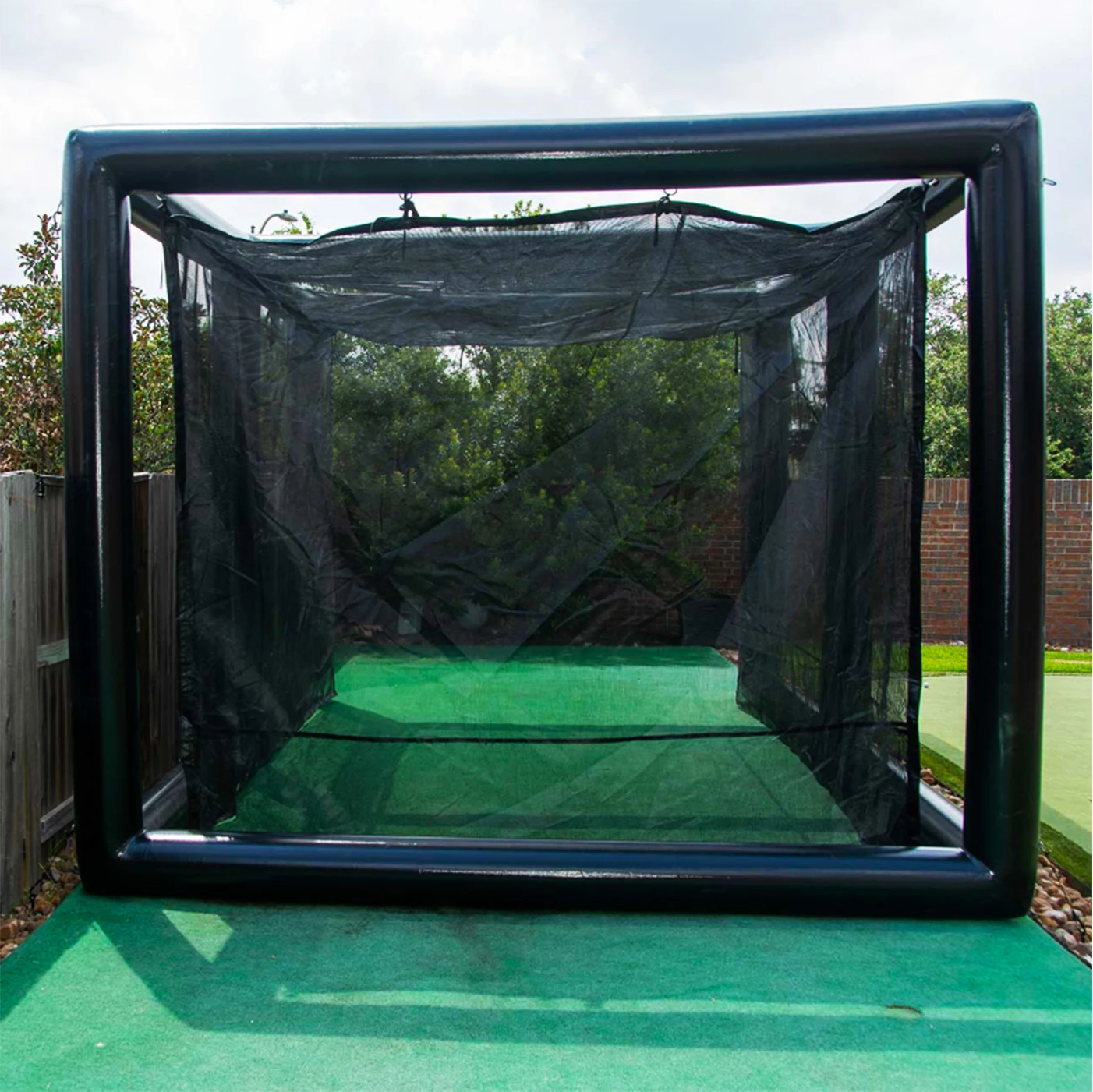 2027  Factory Custom Golf Simulator Enclosure Golf Hitting Cage Inflatable Golf Exercise Projector Tent Shooting Ball Cage
