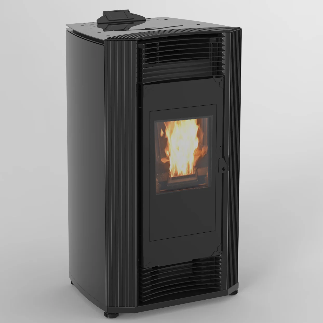 High Efficiency Low Noise Hydro Pellet Stove with Auto Cleaning System Pellet Stove with Radiator for Home Usage