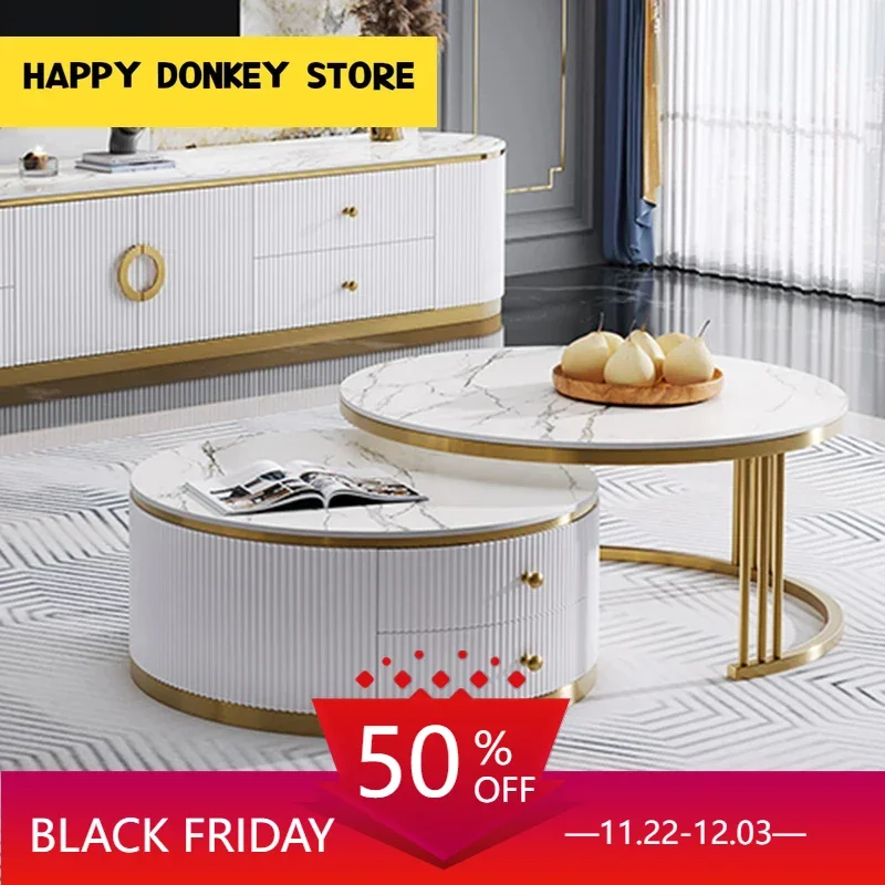 

Круглый роскошный обеденный стол, подставка для телевизора, 57 дюймов, современная мебель, 4 ящика и мебель для дома