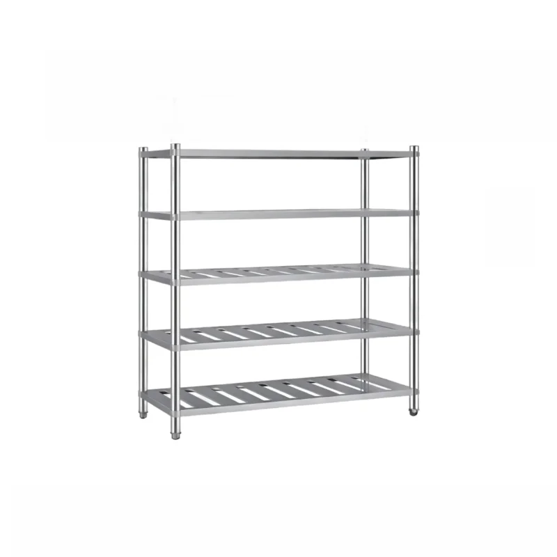 

Multi-layer Stainless Steel Shelves, Strong Load-bearing Capacity, High-quality Kitchen Shelves, 5-Layers Shelves Perforated
