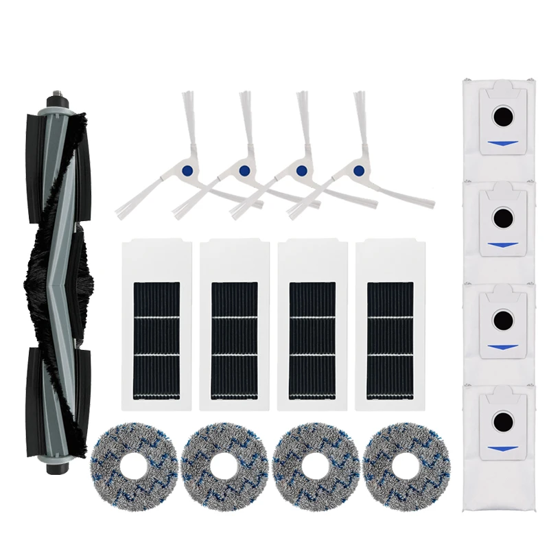 Sac à poussière de filtre HEPA de stérilisation de vadrouille de brosse latérale principale pour Ecovacs Deebot X2 Omni / X2 / X2 Pro / DEX86 accessoires de pièces de rechange