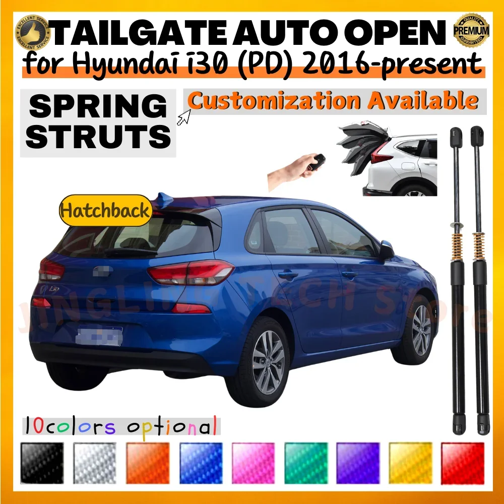 

Qty(2) Trunk Struts with Spring for Hyundai i30 (PD) Hatchback 2016-present Rear Tailgate Boot Lift Supports Shock Absorbers