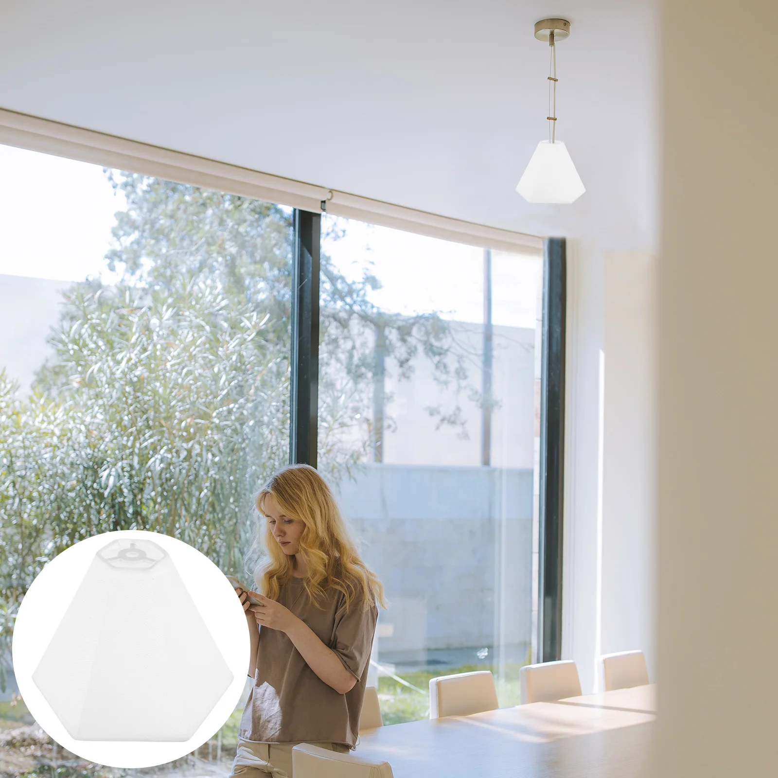 

Diamond Chandelier Lampshade Hexagonal Soft Light Shade Lampshade Cover Small Lamp Shade for Table Lamps Floor Lamps