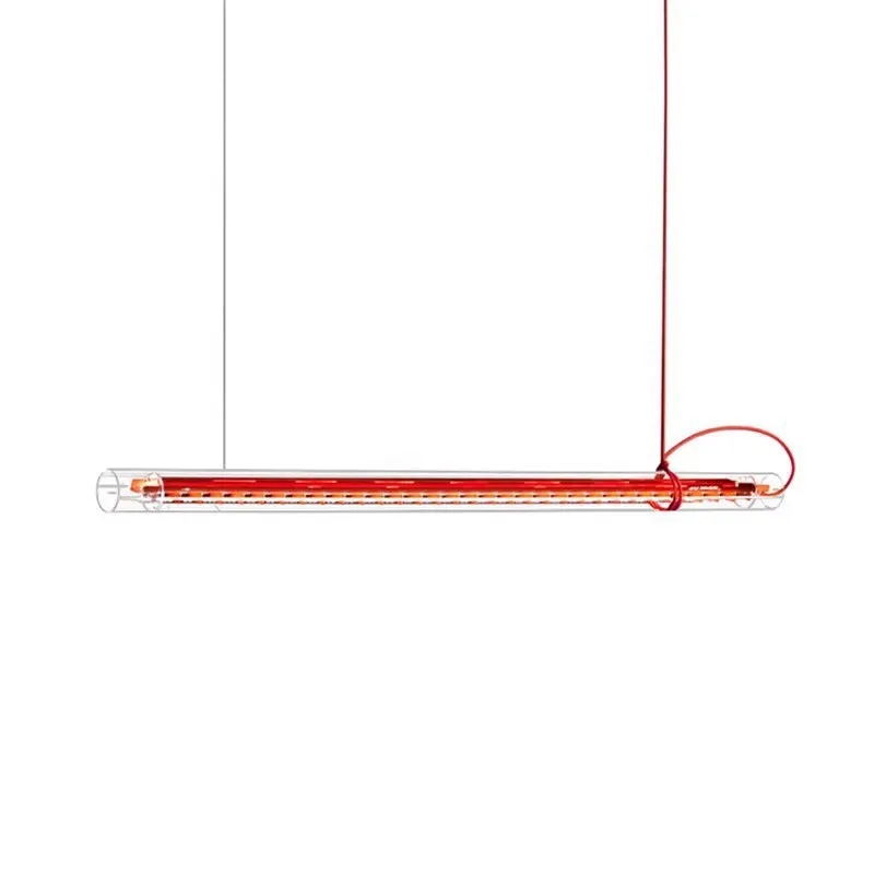 

Italian minimalist restaurant chandelier wabi sandy wind creative island table bar table tea table decoration one-word lamps
