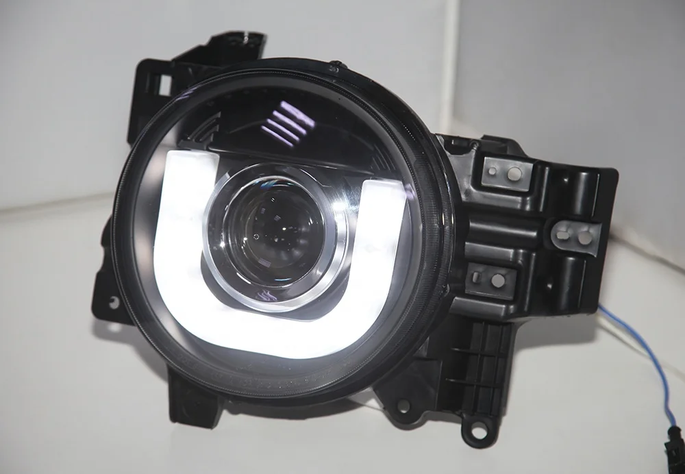 كشافات LED على شكل حرف U غطاء أسود SN لسيارة TOYOTA FJ Cruiser 2007-2014 Year #4