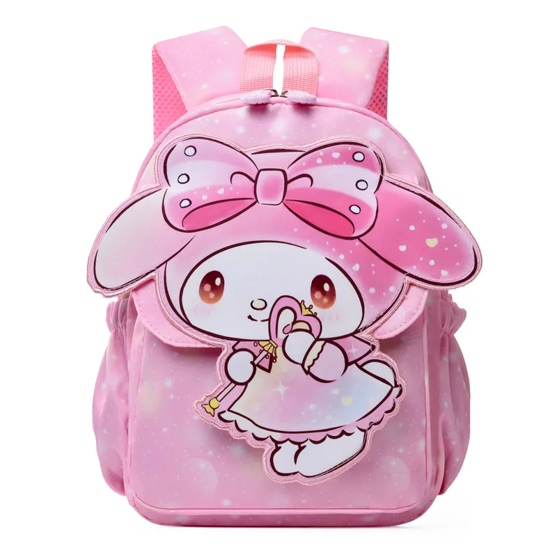 Children's cartoon and anime-themed backpack Hello Kitty  Kuromi My Melody kindergarten  Girl's schoolbag gift