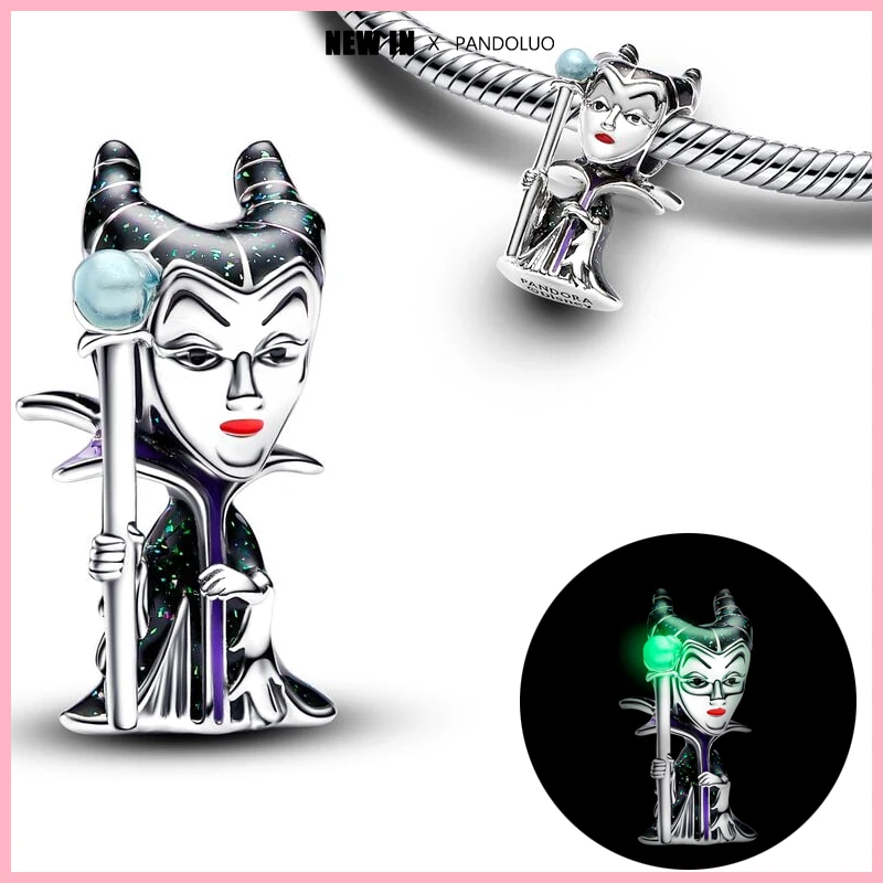 Original Charms 925 Silver Maleficent Charms Beads Fits Pandora Original Bracelets Necklace Womens DIY Fine Jewelry 2024 New in