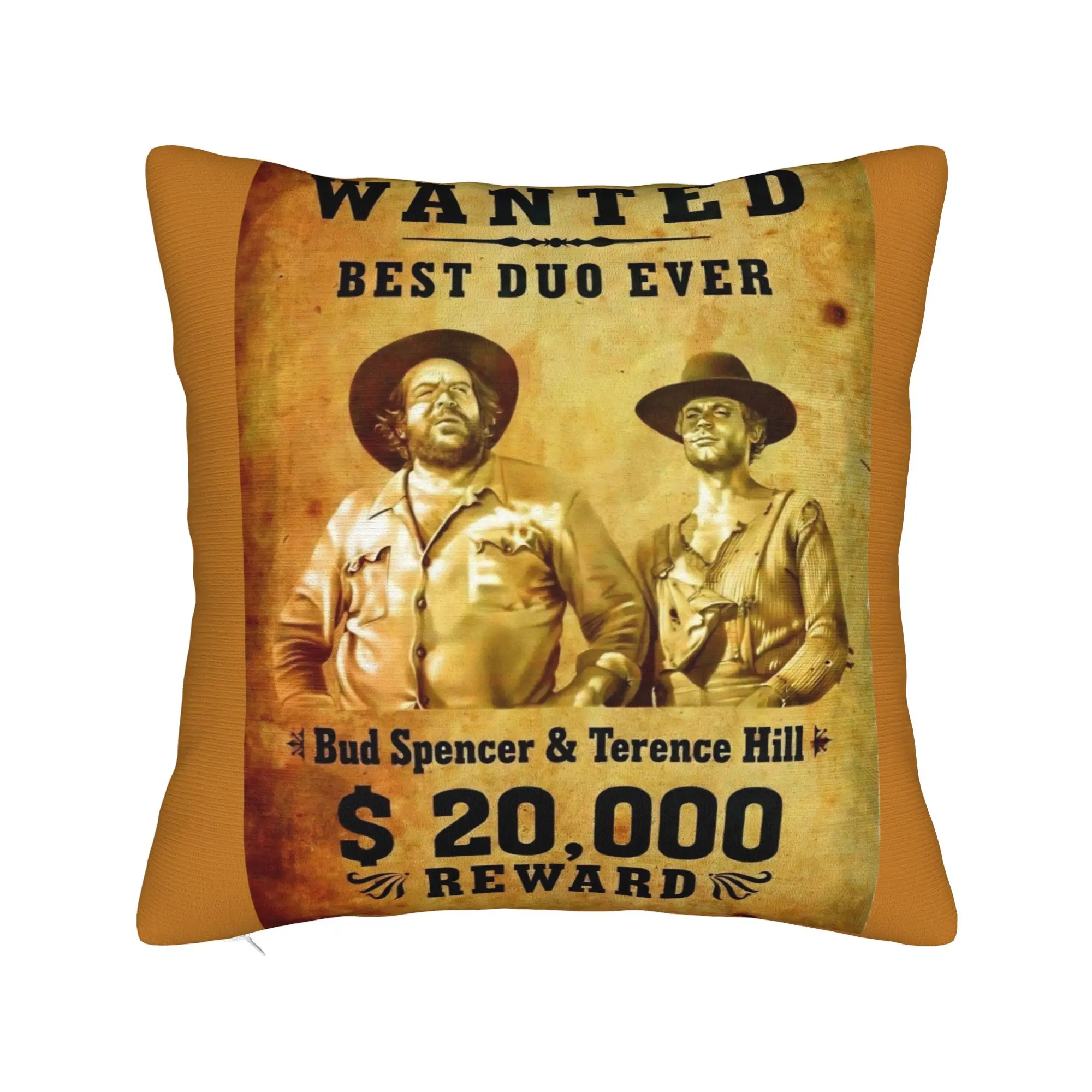 Pillow Case Bud Spencer Poster Soft Italian Actor Pillow Cover For Chair Sofa Home Decor Vintage Pillowcases