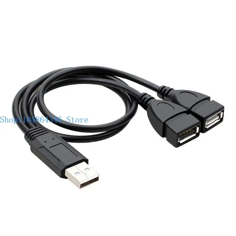 5ASD Y Cable Dual USB Extensor Data Data Adaptador dividido alimentación del cargador para computadora