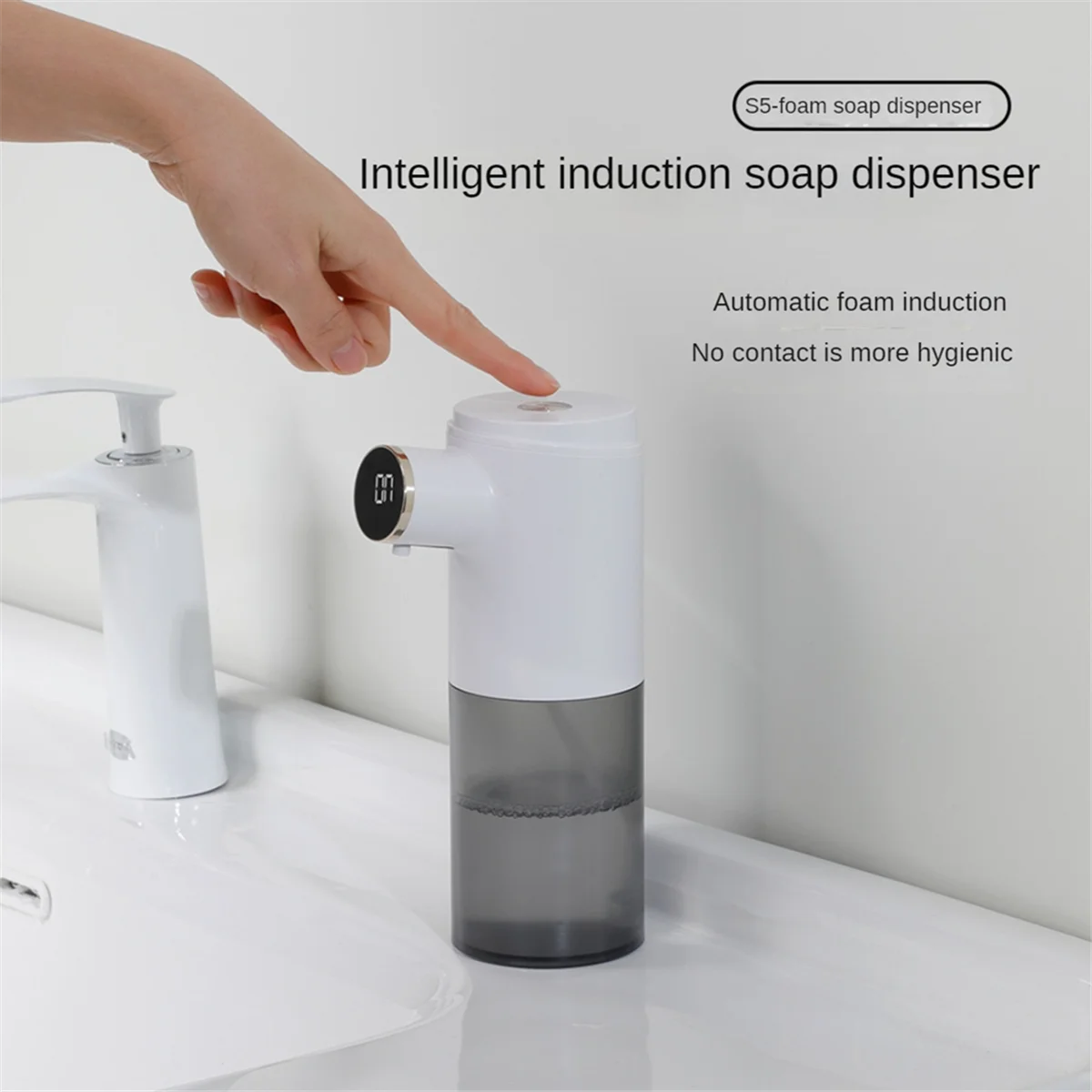 Automatic Rechargeable Liquid Soap Dispenser, Electric Soap Dispenser, Motion Sensor Hands Free Soap