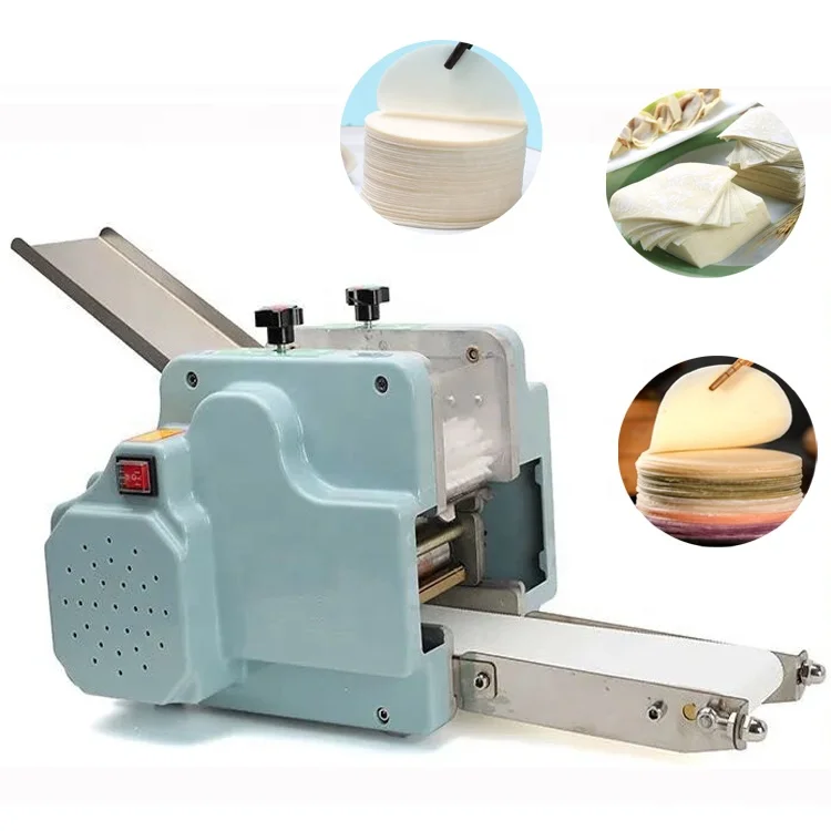 

Dumpling Wonton Samosa Ravioli Pastry Skin Wrapper Making Machine Grande Tabletop Model Efficient Motor-Available