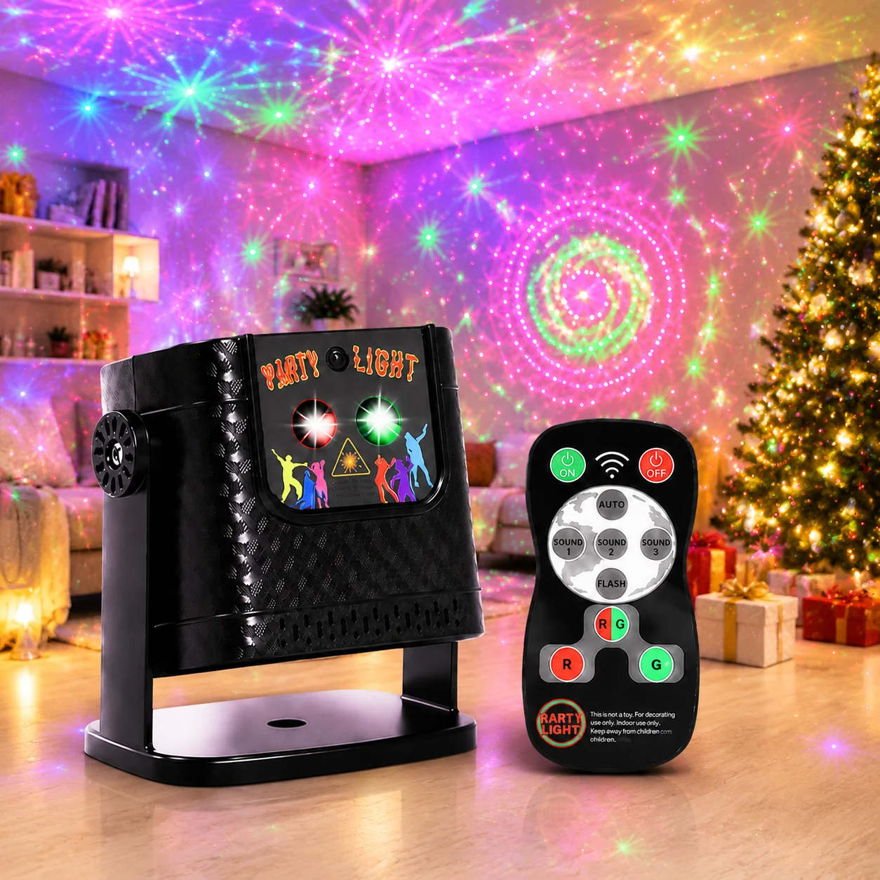Industrial Laser Beam - Partylichter, DJ-Disco-Lichter, Laser-Stroboskoplichter, USB-betriebene Projektoren, Indoor-Partys,