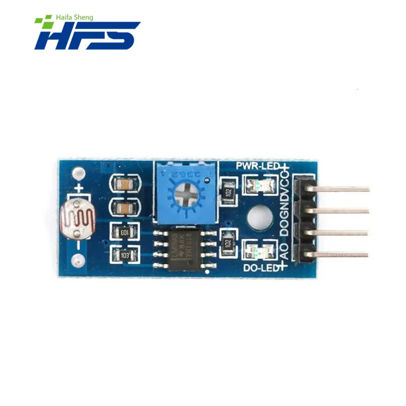 Módulo Sensor Sensível Fotossensível para Arduino, Resistência Óptica, Detecção de Luz, Kit DIY, 4Pin, 5Pcs