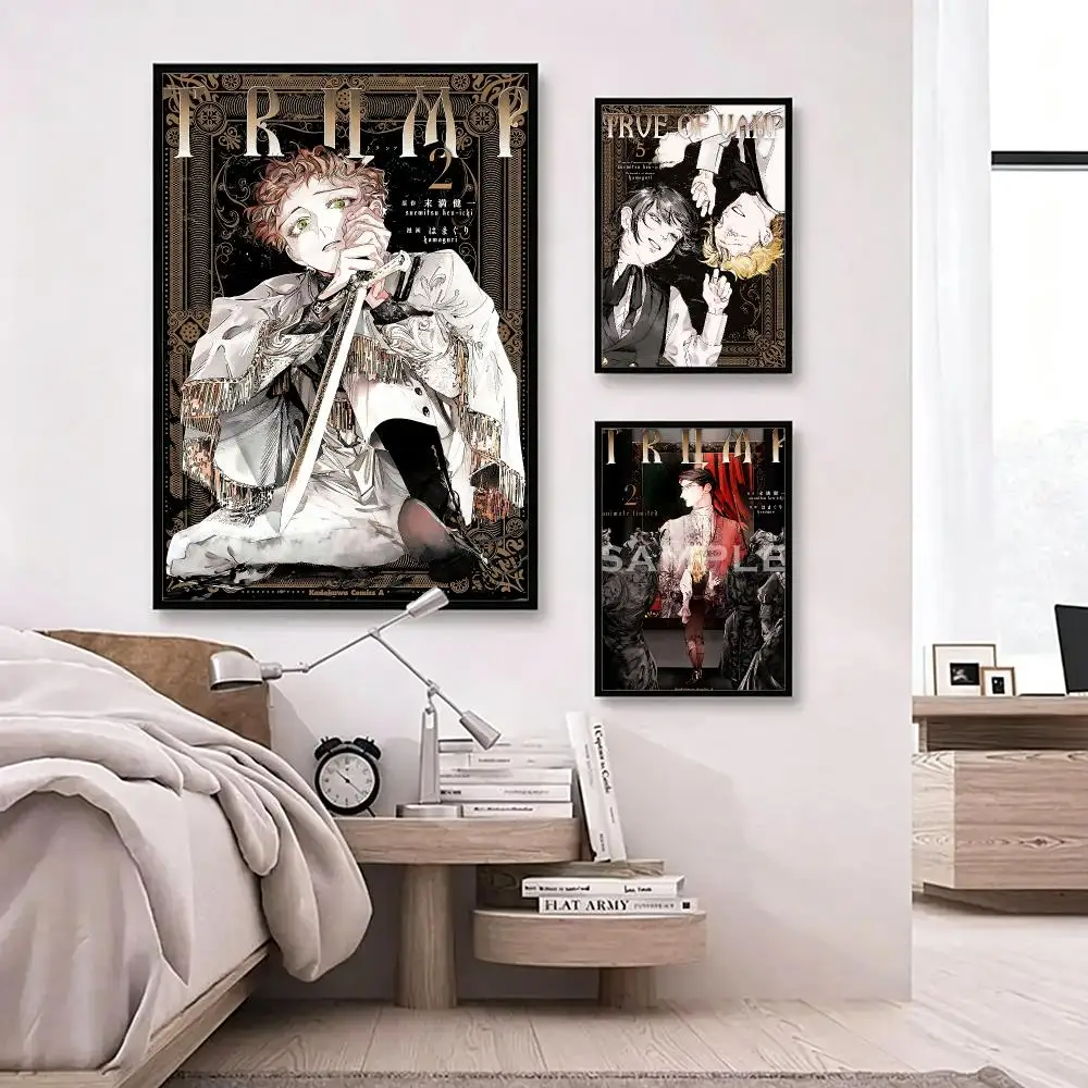 comic TRUMP Poster Poster HD Waterproof Self-adhesive Art Print Wall Decor for Bedroom Living Room Gift