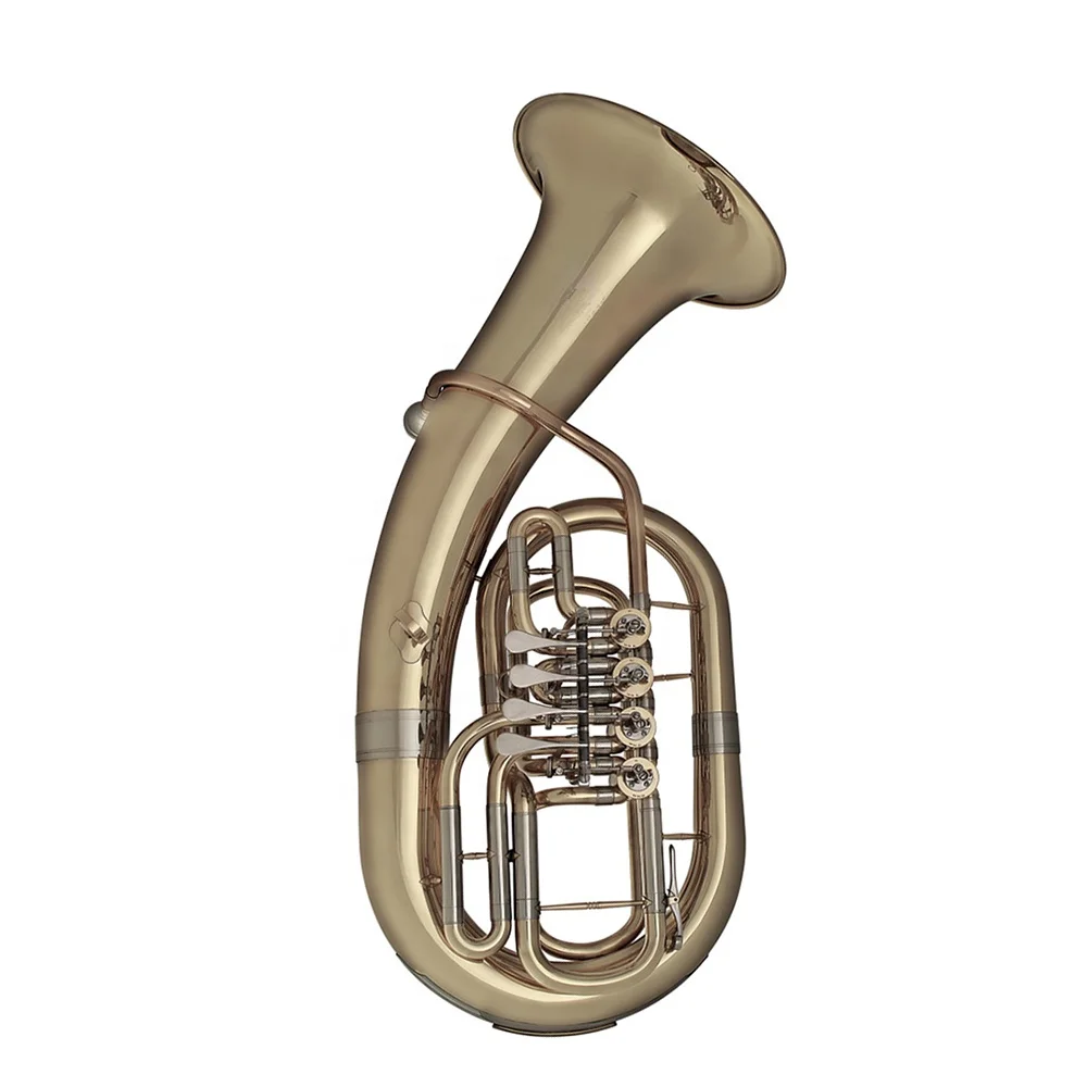 OEM Gold 4-Rotary Valves Euphonium JYEP741 BB Tone Customized