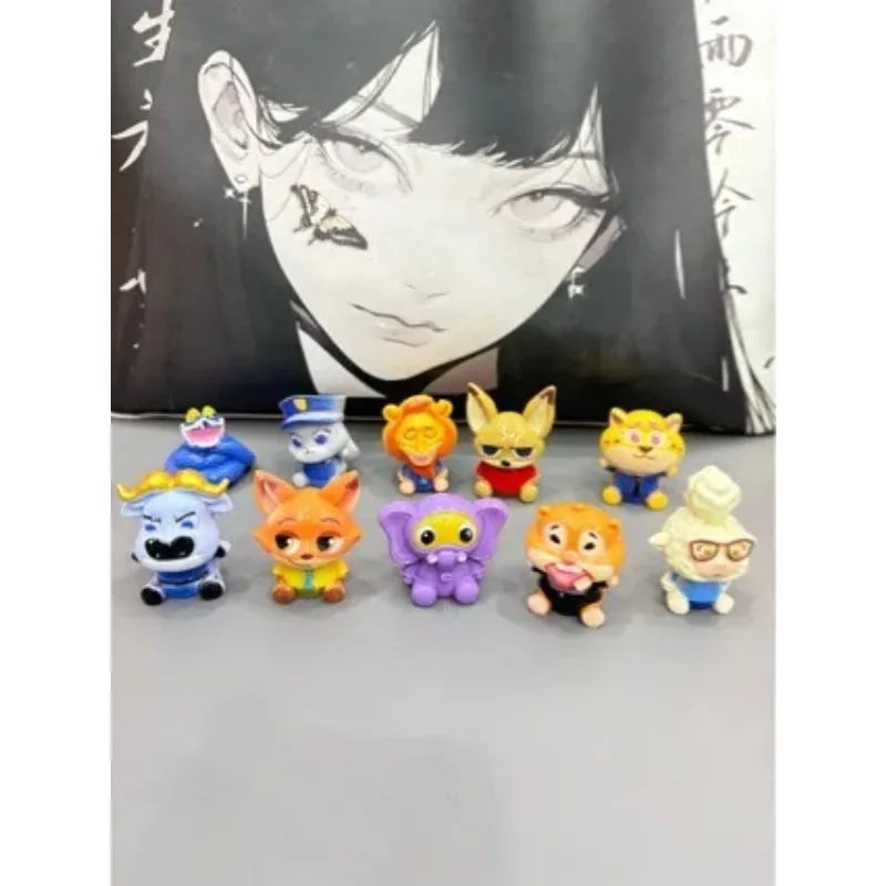 Zootopia Surprise Mini boîte aveugle mignonne figurines à collectionner décor de bureau ornement de bureau nouveauté cadeaux pour les enfants