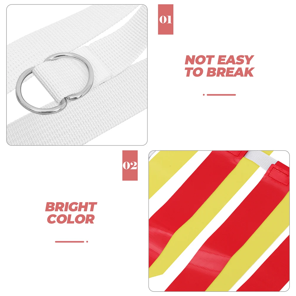 

4 Pcs Football Belt Adjustable Waist Flag Flags Belts Youth for Decorate Party