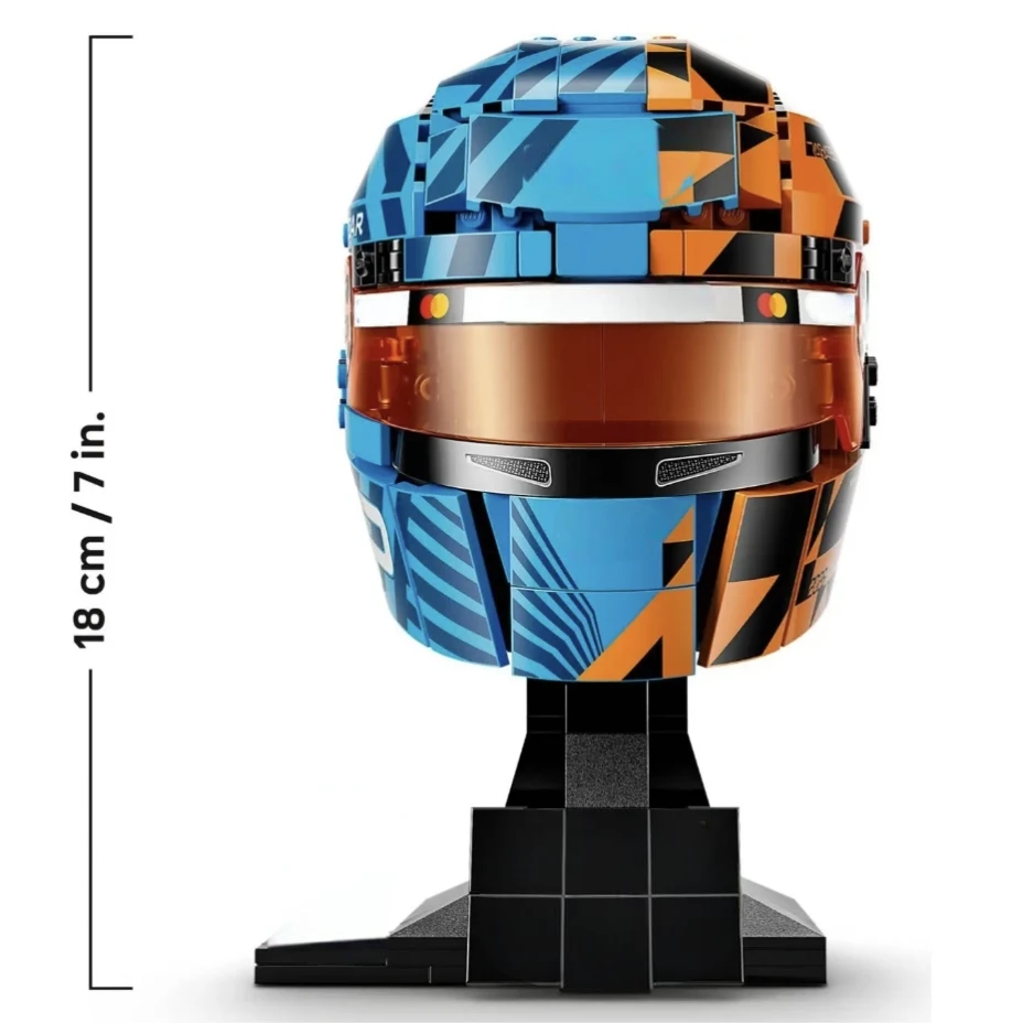 2026 New 793pcs Racing Car Racing Driver Oscar Piastri Lando Norris Helmet Building Block Model Toys For Ornament Birthday Gifts view 5