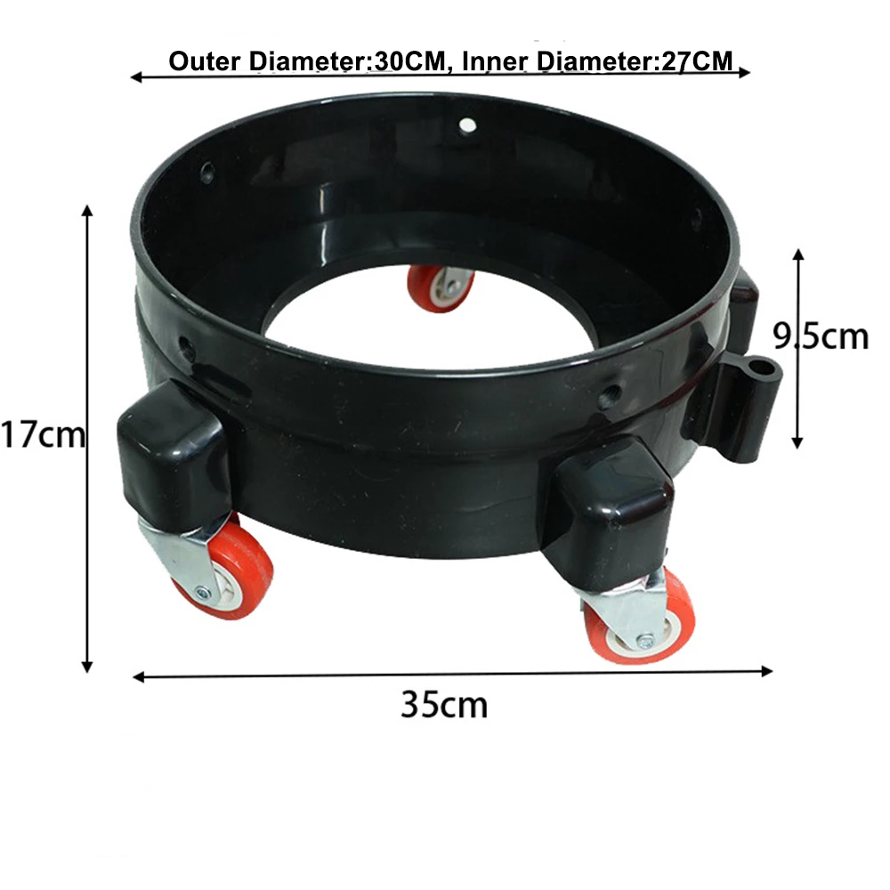 Bucket Dolly With Wheels For Car Washing Removable Rolling Bucket Tool With 360 Degree Swivel Caster Auto Detailing Accessories