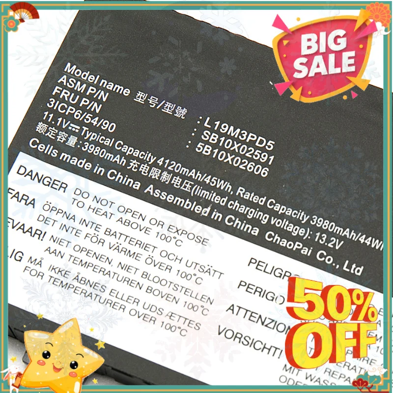 L19M3PD5 L19D3PD5 Laptop Battery For Lenovo Thinkpad E14 E15 Gen 2/3/4 5B10X02594 Series