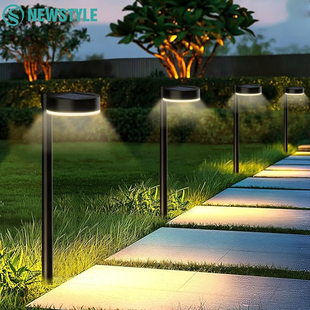 

LED Solar Powered Pathway Lights 12LED Walkway Landscape Lamp Waterproof Wall Outdoor Lamp Path Driveway Lawn Garden Decor