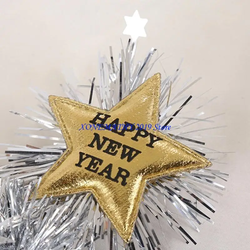 

F42F Christmas Headband New Year Party Decor Hairband Photo Props Xmas Eve for Girls