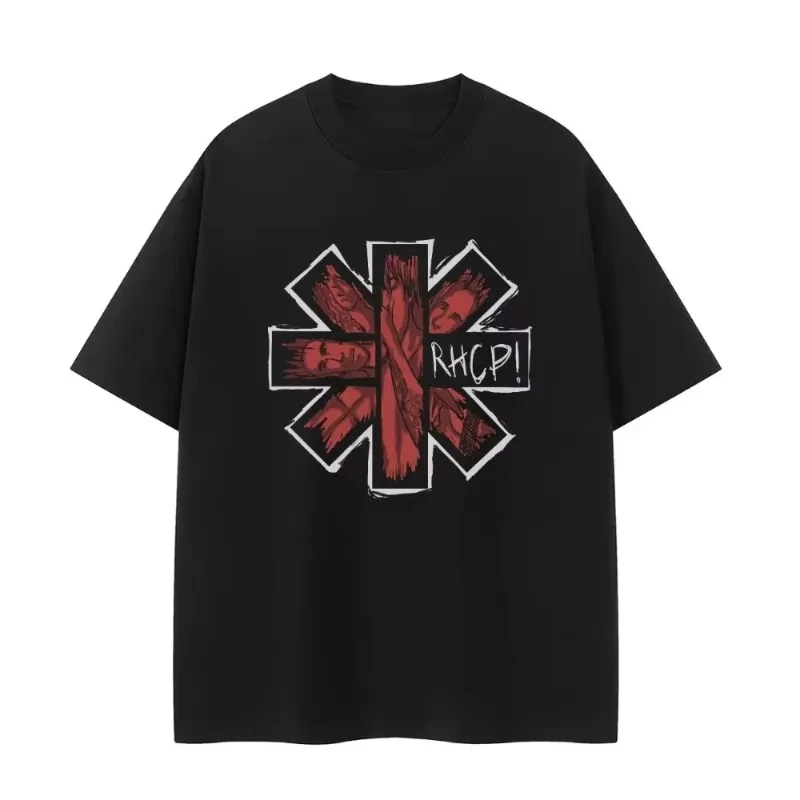 

Red Hot Chili Peppers Red Hot Chili Peppers Band Shoulder Loose Cotton Crew Neck Rock Men and Women Cotton Short Sleeve T-Shirts