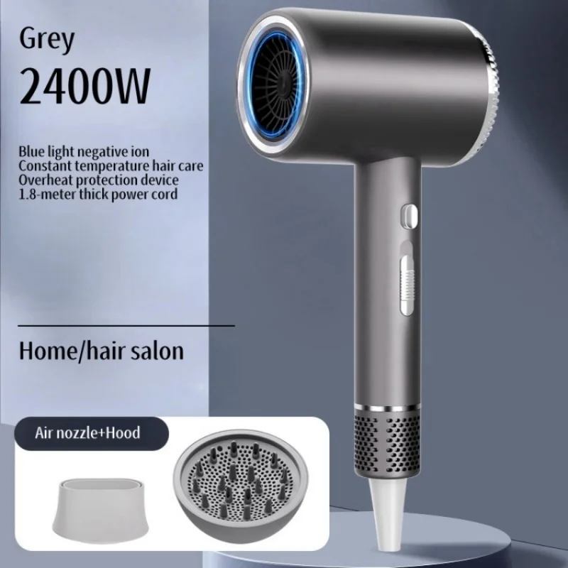 

New 2400W High-Speed Hair Dryer With Blue Light Negative Ion Quick Drying And Silent Hair Care, Dedicated For Home Hair Salons