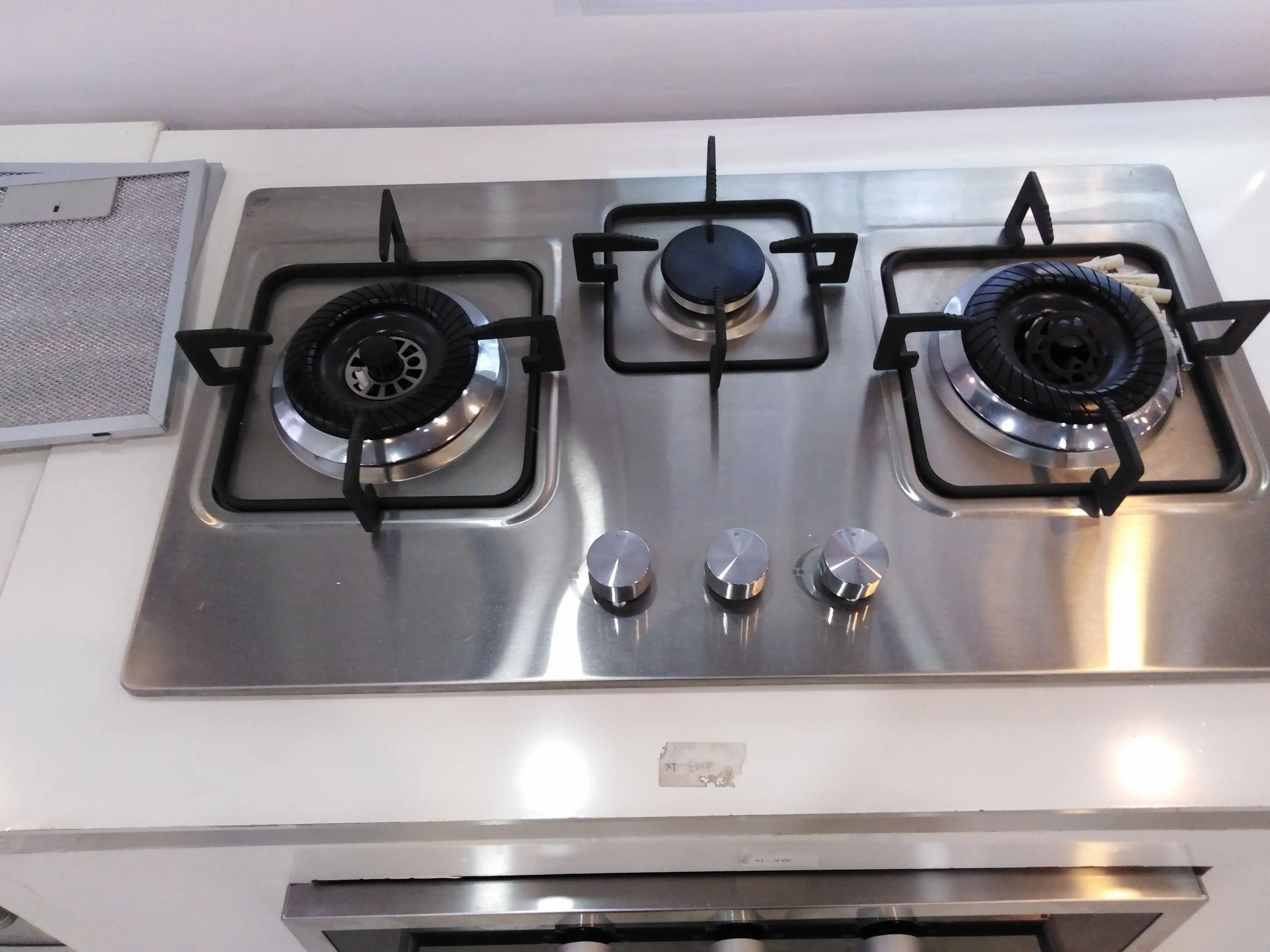 Hot sale kitchen appliances stainless steel built-in gas stove 3 burner