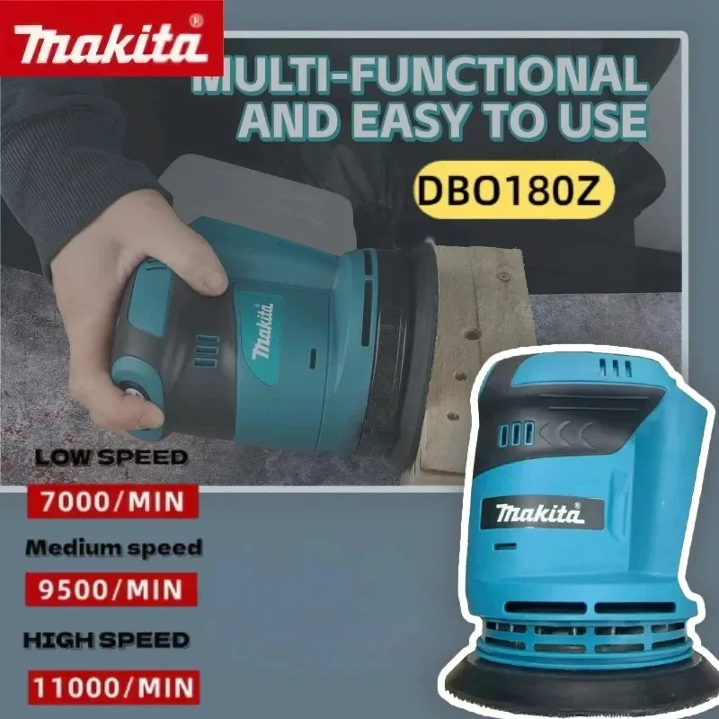 makita-dbo180z-brushless-cordless-rechargeable-disc-random-orbital-sander-woodworking-sanding-putty-polishing-bare-tool