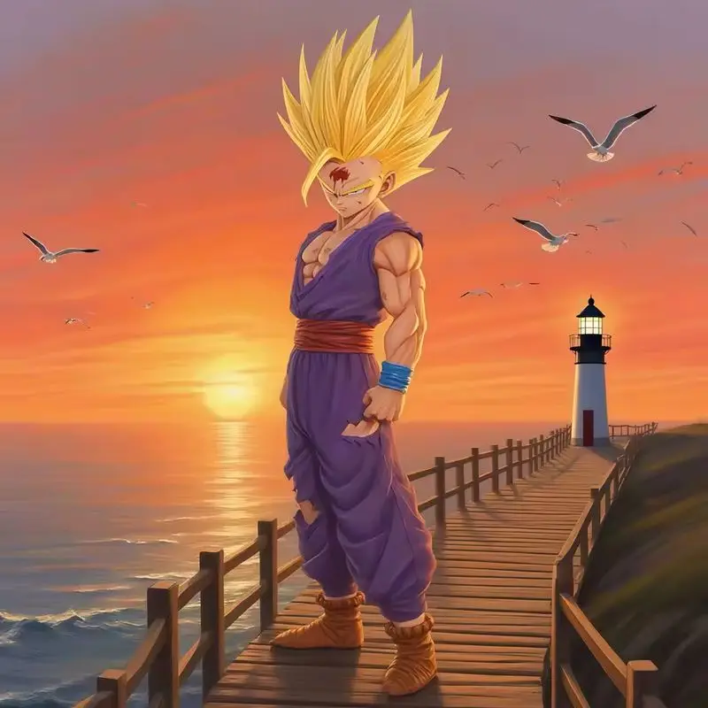 

In Stock Dragon Ball Figure Son Gohan Action Figures Super Saiyan 2 Gohan Figurine Pvc Doll Statue Collection Model Toys Gifts